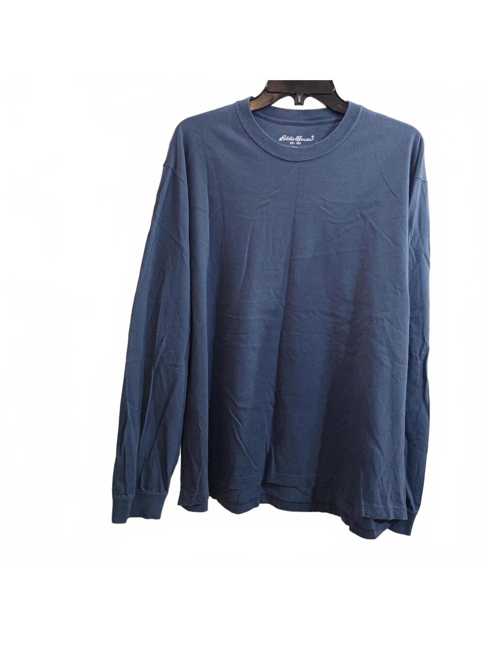 Eddie Bauer Long Sleeve Cotton Shirt XL Blue
